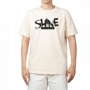 Shine Systems Футболка белая Oversize Logo black-blue