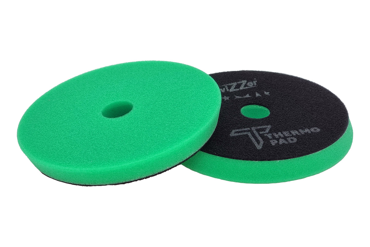 ZviZZer THERMO PAD - ЗЕЛЕНЫЙ твердый полировальный круг. Комплект 2шт (Диаметр 150мм)