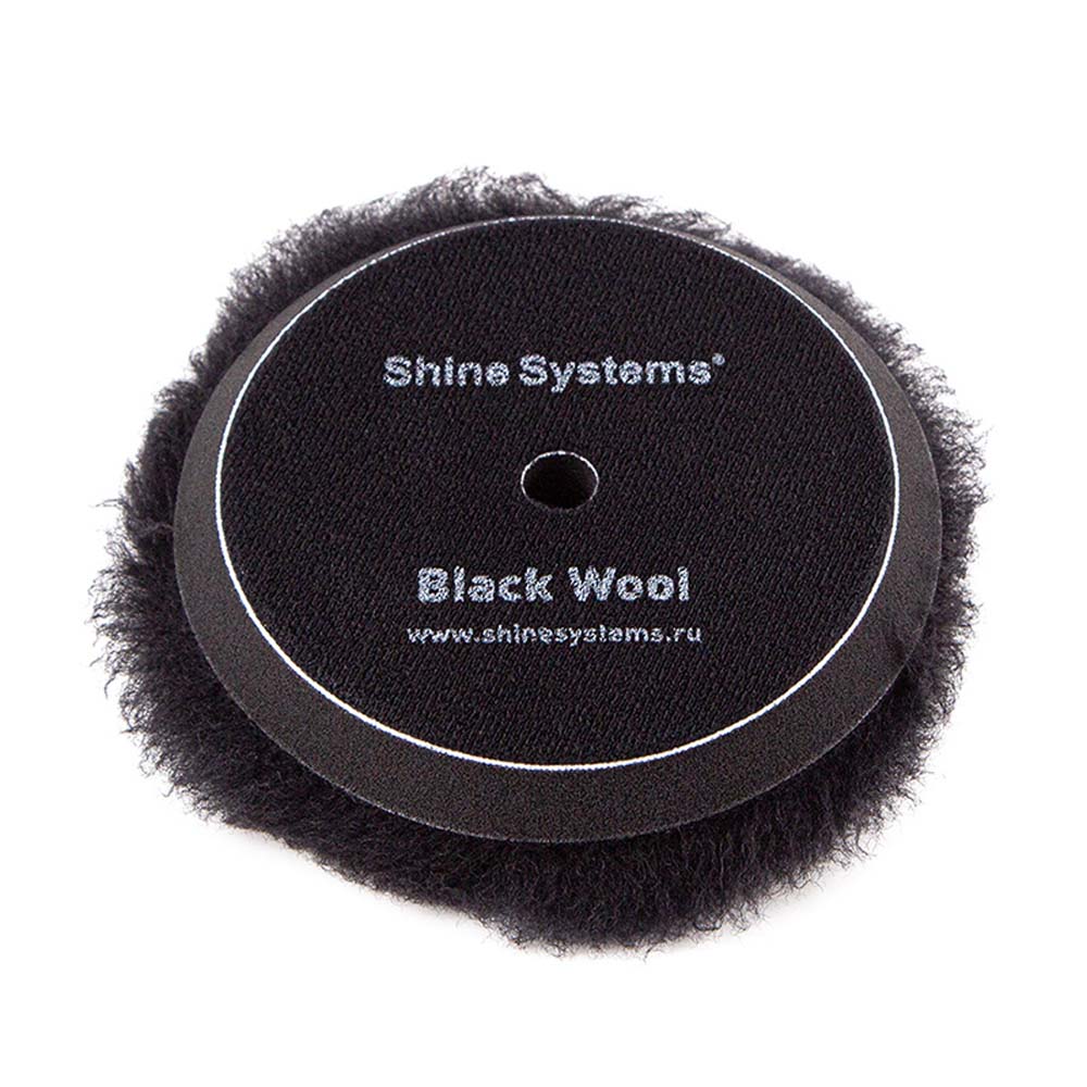 Полировальный круг из черного меха Shine Systems Black Wool